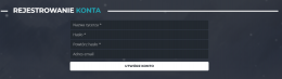 Ekran tworzenia konta